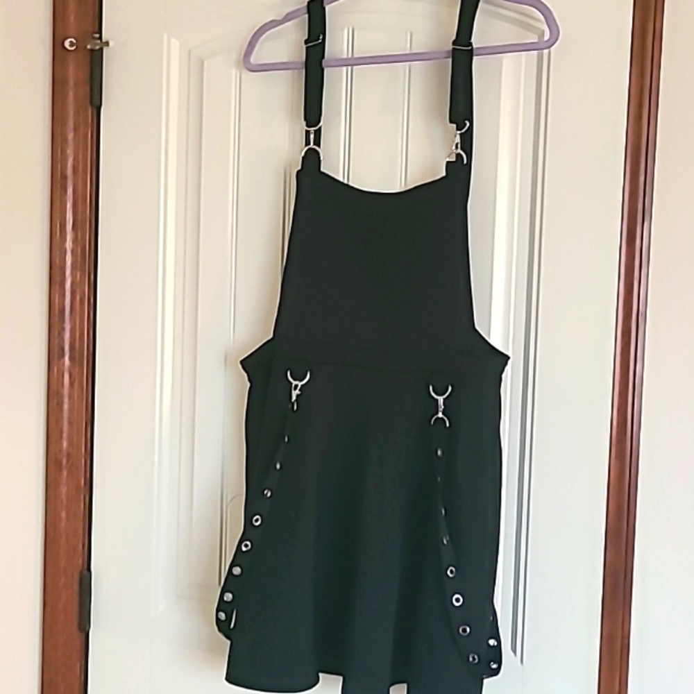 Skirt with overalls